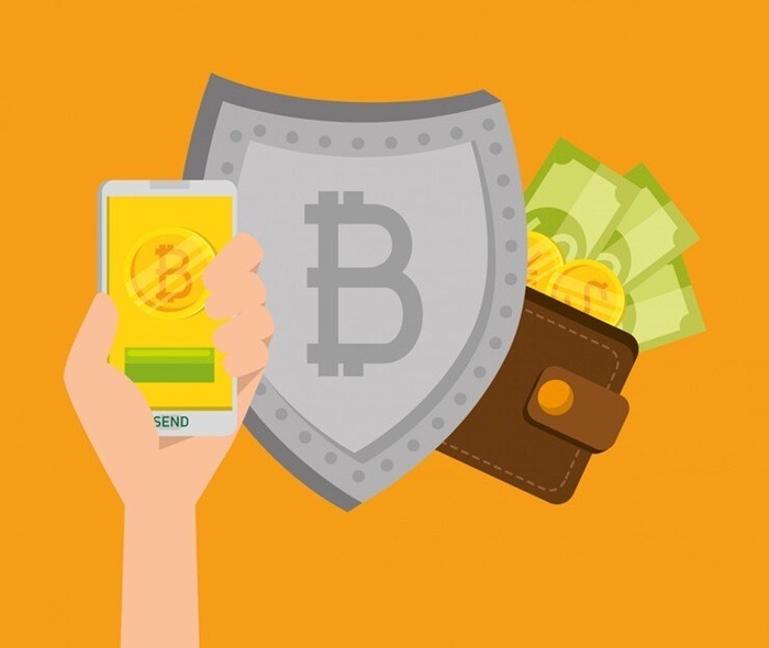 How to Buy Bitcoin Instantly with Your Debit Card: A Step-by-Step Guide smartphone with bitcoin currency shield with bills 24877 56128